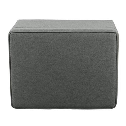 HomePop 24" Storage Ottoman - Gray - color: Gary