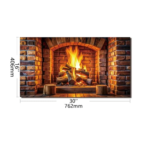 Evgosm Tempered Glass Backsplash for Kitchen, fireplace Stove Splashback, Glass Backsplash, Used for Kitchen Wall Protection and Decoration, Easy to Install and Clean. (30x16'') - size: 30"L x 16"W