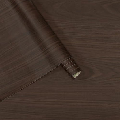 BAYYA Brown Wood Grain Wallpaper - color: Brown, size: 15.8" x 197"