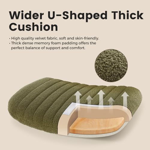 IWMH Criss Cross Office Chair with Wheels Cross Legged Desk Chair Armless | Green Computer Chair Vanity Chair Wide Seat Swivel Task Chair for Home Office Bedroom Make Up Small Space Height Adjustable - color: Teddy Green With Wheels
