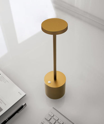 2Pack Cordless Table Lamp, Rechargeable LED Battery 5000mAh Metal USB Portable Powered Desk Lamp, 3 Levels Brightness Light for Restaurants Outdoor (2pack 10.25in Gold) | Battery 5000mAh Metal USB Portable Powered Desk Lamp, 3 Levels Brightness Light for