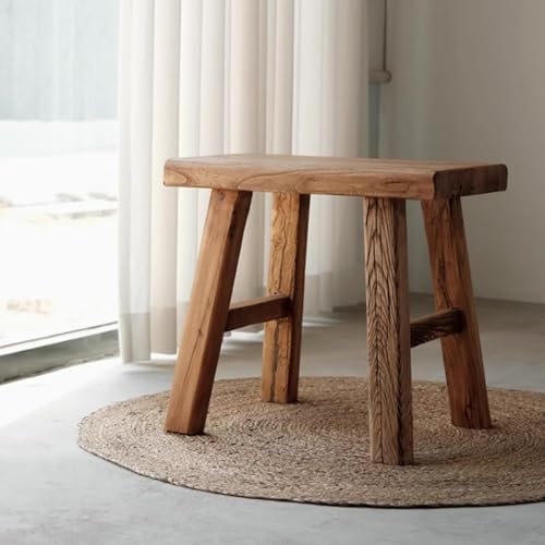 Entryway Dining Wood Bench Seat,Wooden End of Bed Bench for Bedroom Indoor Dining Table Entry Kitchen Narrow Bench Solid Wood(50cm(19.7in)) - size: 50cm(19.7in)