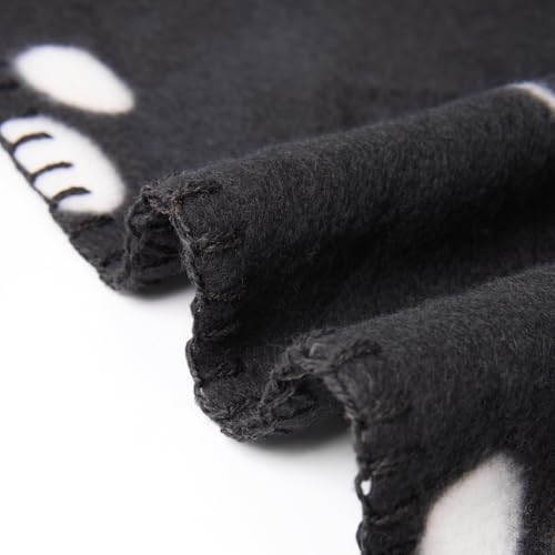 CAI TENG Fleece Throw Blanket Blankets for Couch Bed 50x60 inch 6 Pack Kids Blanket Throws Fleece Fabric Soft Cozy Travel Blankets Lightweight Small Throws Camping Gifts Blankets Black Dog Paw - color: Black Dog Claw