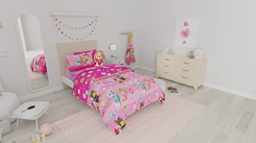 Paw Patrol Girls Kids Bedding Super Soft Comforter and Sheet Set with Sham, 5 Piece Twin Size, (100% Officially Licensed Nickelodeon Product) By Franco - color: Paw Patrol Girls, size: Twin