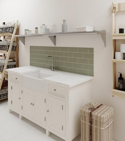 AmGood 10 in. x 72 in. Stainless Steel Wall Shelf | NSF | Metal Shelving | Garage, Laundry, Storage, Utility Room | Restaurant, Commercial Kitchen - size: 10 in. x 72 in.