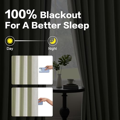 Beige Pinch Pleated Full Blackout Curtains 84 Inches Long 1 Panel | Lightweight, Linen Blended, Extra Wide, Living Room Bedroom, Thermal Insulated Drapes, Noise Reduction, Hooks, 60"Wx84"L - color: Beige, size: 60"W x 84"L (Pack of 1)
