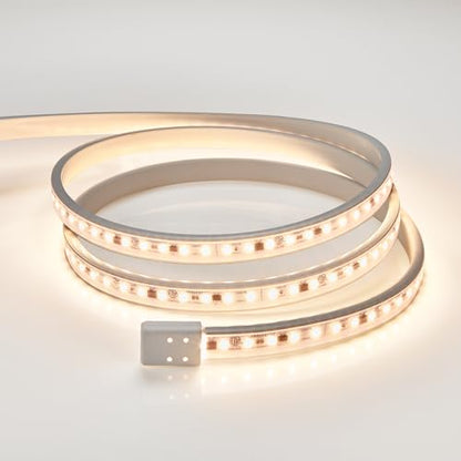 Maxxima 48 in. Hardwired LED Under Cabinet Strip Light, 1840 Lumens, 3000K | Warm White, Kitchen and Living Room 120V White Cove Lighting, No Power Supply Needed - size: 48 Inch