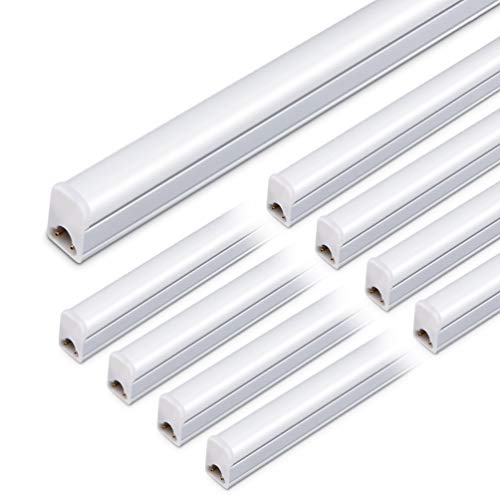 LED Shop Light for Garage, T5, 3FT, 15W, 1800LM, 6500K, 8 Pack | Linkable Layout Expansion, Plug-and-Play Setup, for Garage Workshop Under Cabinet, Aluminum Housing with Heat Dissipation - color: Bright White-6500k, size: 3 FT-8 Pack