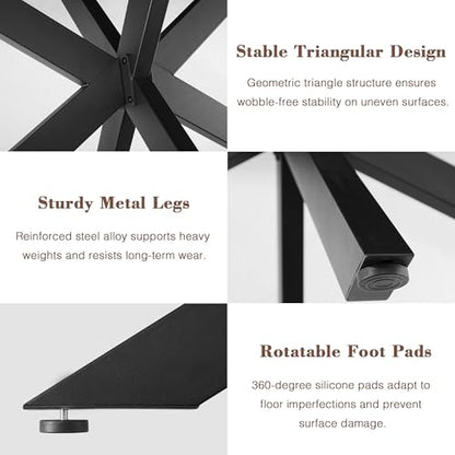 Extendable Dining Room Table for 4 6 8,55"-70" Kitchen Table Leaf,Black | Expandable Rectangle Dining Table,Wood Dining Table w/ Hidden Leaf & Storage, Space Saving, Kitchen Dining Living Room,Modern - color: Removable Leaf 55"-71" Black