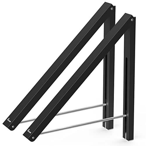 Laundry Room Wall Mounted Drying Rack Clothes Hanger Folding Wall Coat Racks Aluminum Home Storage Organiser Space Savers Black - color: Black 2