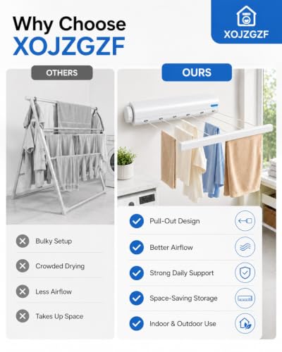 Retractable Multi-line Clothesline Dryer, Clothes Line Indoor, Balcony Laundry Lines, Heavy Duty Hanging Bar, Outside Wall Mounted Drying Rack Outdoor Hanger Spring-Loaded Automatic - color: 4 Ropesx1