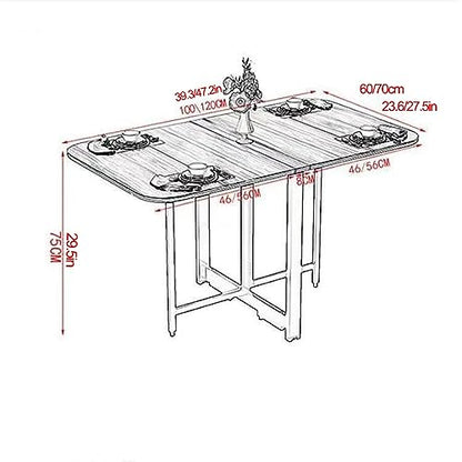 Expandable Drop Leaf Dining Table - Space-Saving Wooden Kitchen Table Multi-Functional 3-in-1 Design for Kitchen & Living Room Foldable Versatile Compact - color: D White Shelf, size: 100 cm