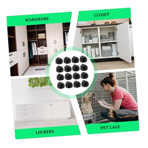 Lurrose 16pcs Sturdy Plastic Wire Cube Connectors for Modular Closets Sturdy Organizer Connectors Easy Assembly Storage Shelving System for Home and Office