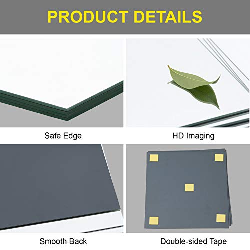 Glass Full Length Wall Mirror Tiles, 12" x 12" x 4PCS Home Gym Mirror | Frameless Wall Mounted Mirror for Garage, Bedroom, Living Room, Over The Door - size: 12"x12"-4pcs