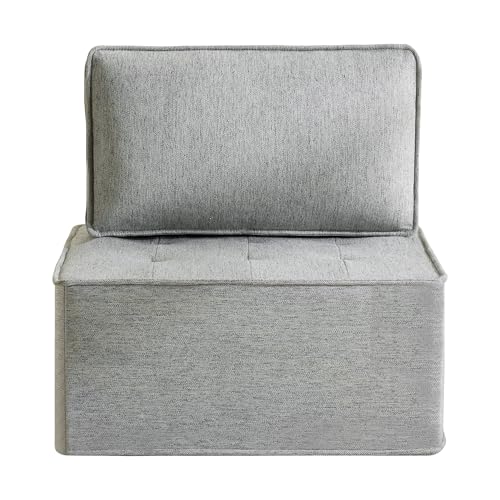 Modular Linen-Frame Sofa: Versatile Sectional for Small Apartments, Mix-and-Match Design (Light Grey) - color: Light Grey