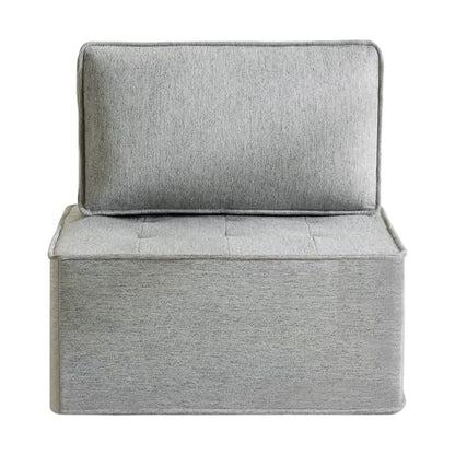 Modular Linen-Frame Sofa: Versatile Sectional for Small Apartments, Mix-and-Match Design (Light Grey) - color: Light Grey
