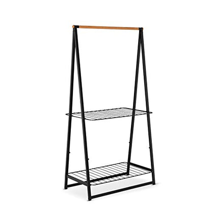 Brabantia - Linn Clothes Rack - Multi-Functional - Space Saver - Adjustable Shelves - Wardrobe Hanging - Drying Rack - Freestanding - Stable - Black - Large - color: Black, size: Large