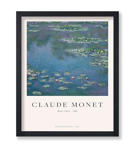 Poster Master Monet Poster - Retro Impressionism Print - Water Lilies, Watercolor, Abstract, Colorful, Aesthetic - 8x10 UNFRAMED Wall Art - Gift for Artist, Friend - Wall Decor for Home, Office, Dorm - color: Style-10, size: 8"L x 10"W
