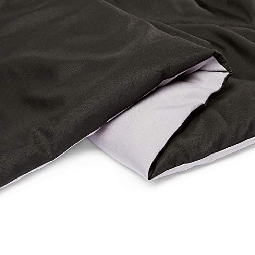 Amazon Basics Reversible Lightweight Microfiber All Season Comforter Blanket, King, Black/Grey - color: Black / Grey, size: King