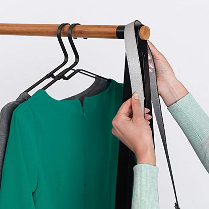 Brabantia - Linn Clothes Rack - Multi-Functional - Space Saver - Adjustable Shelves - Wardrobe Hanging - Drying Rack - Freestanding - Stable - Black - Large - color: Black, size: Large