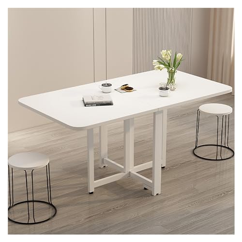 Drop Leaf Dining Table, Movable Expandable Multifunction Rectangular Foldable Desk, for Small Space, Living Room, Apartment, Office, Study (Color : B, Size 140 (C 120x80cm/47.2X - color: C, size: 120x80cm/47.2x31.5in