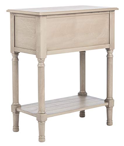 SAFAVIEH Furniture - Primrose 3-Drawer Console Table - Greige - Solid Wood - Farmhouse Classic Design - Ideal for Entryway, Living Room, Hallway, 23.5" W x 13" D x 29.5" H (CNS5707D) - color: Greige