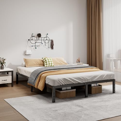 LUMUNANCE Metal Bed Frame Queen Size - 12 Inch Heavy-Duty Queen Platform Bed Frame No Box Spring Needed, Easy Assembly, Noise-Free, Sturdy Mattress Foundation, Underbed Storage Space - size: Queen, style: 12 Inch