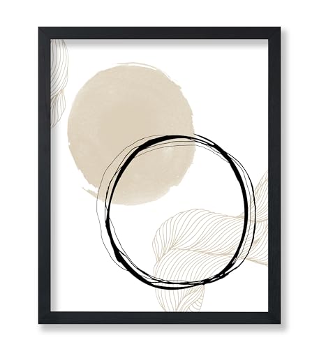 Poster Master Abstract Lines Poster - Watercolor Circles Print - Geometric & Mid Century Modern Art - Aesthetic & Chic Boho Art - Living Room Wall Decor - 8x10 UNFRAMED - color: Style-05, size: 8"L x 10"W