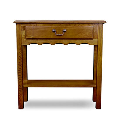 Leick Home Wave Console Table, 28", Medium Oak - color: Medium Oak