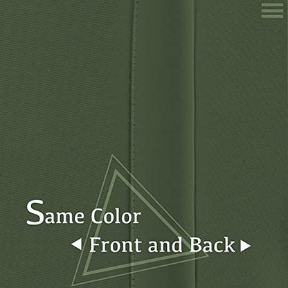Turquoize Solid Blackout Drapes, Room Darkening, Themal Insulated, Grommet/Eyelet Top, Nursery/Living Room Curtains Each Panel 42" W x 63" L (Set of 2 Panels), Bronze Green - color: Bronze Green, size: 42"W x 63"L (Pack of 2)