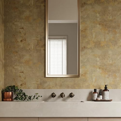 15.7" x 78.7" Distressed Tan Brown Concrete Wallpaper Peel and Stick Lime Wash Concrete Contact Paper for Countertops Waterproof Removable Self Adhesive Cement Vinyl Wallpaper for Bedroom - size: 15.7" x 78.7"