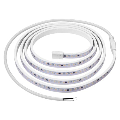Maxxima 96 in. Hardwired LED Under Cabinet Strip Light, 3680 Lumens, 3000K | Warm White, Kitchen and Living Room 120V White Cove Lighting, No Power Supply Needed - size: 96 Inch