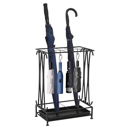 Umbrella Holder, Umbrella Stand Indoor Entryway, Umbrella Holder Outdoor, Umbrella Rack, Metal, Black