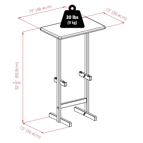 Winsome Riley Snack Table Rack, Walnut - color: Walnut