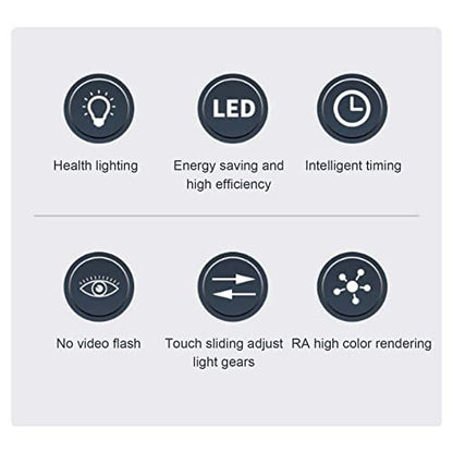 LED Desk Lamp with 5- Dimmable Brightness, Foldable Arm & Built-in 5W USB Charging Port – Compatible with Study, Office and Home Use