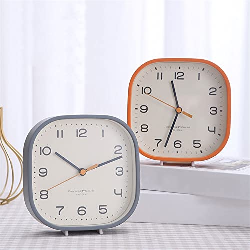 Modern Simple and Fashionable Small Table Clock Holder with Dual-Purpose Silent Bedroom Bedside Desk Table Decor(Light Green) - color: Light Green