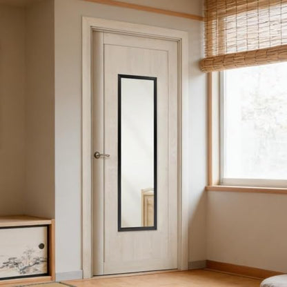 13x49 Over Door Mirrors, Hanging Mirror Over Doors,Back of Door Mirror Full Length,Full Body Mirrors for Wall(Black)
