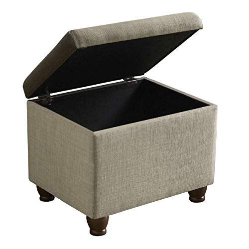 Spatial Order 22" Medium Rectangular Storage Ottoman - Tan - color: Tan