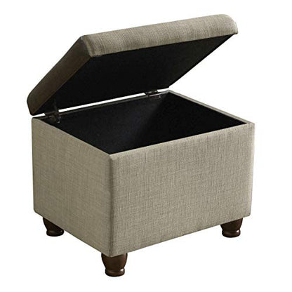 Spatial Order 22" Medium Rectangular Storage Ottoman - Tan - color: Tan