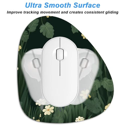 Rimilak Small Mouse Pad 6 x 7 Inch, Irregular Mini Mouse Pad with Non-Slip Rubber Base, Waterproof Compact Mouse Mat for Laptop Computer Wireless Mouse Keyboard Home Office Travel, Cute Elephant - color: Cute Elephant, size: 7L x 6W inches