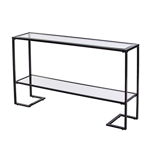 SEI Furniture Horten Glam Narrow Console Table, Black (AMZ9562MC)