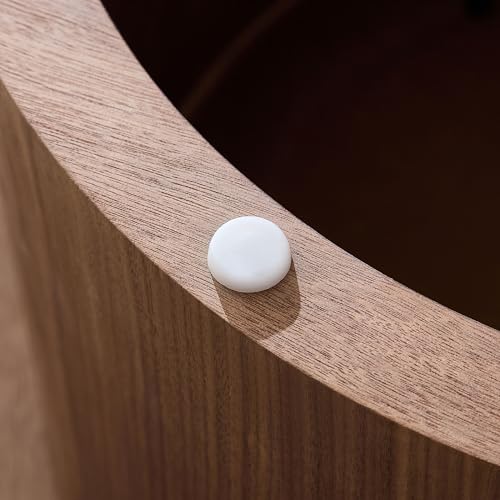 JUSTONE 35.43''Round Coffee Table,Farmhouse Wood Coffee Table for Living Room Apartment,Easy Assembly,Walnut(ø35.43'' x 13.78'') - color: 39.37'' - Walnut