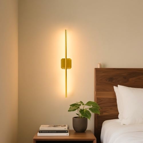 Battery Operated Wall Sconce Wireless Detachable 360°Rotate Dimmable 1 Pack | Rechargeable Wall Light 3000-6500K with Remote Control 10000mAh for Bedroom Living Room 28.3" Gold - color: Gold-Square Base, size: 1 Pack