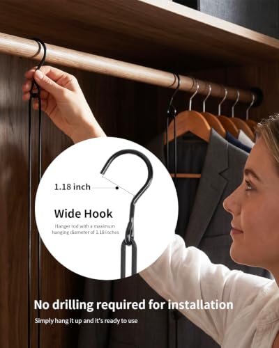 BaiNong Adjustable Closet Hanging Rod 17-30" Silver 4 Pack | Closet Rod Extender Heavy Duty Double Hanging Closet Rod, Walk-in Closets, and Clothes Rack to Maximize Storage Space - color: Silver