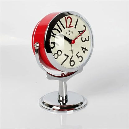 Office Desktop Alarm Clock Small Rotated Clock Student Simple Lovely Clock Mini Mute Bedside Bedroom Luminous Clock-C-One Size - color: C