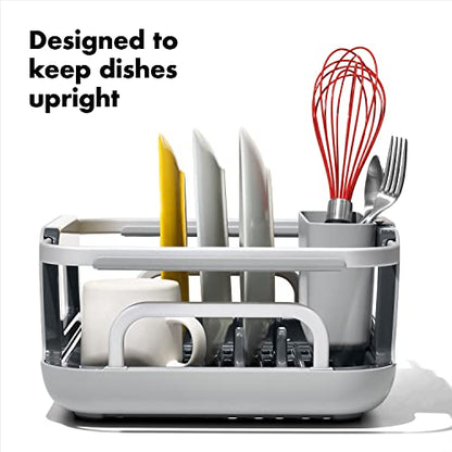 OXO Good Grips Extendable Over-The-Sink Aluminum Drying Dish Rack, One Size (Pack of 4) - size: One Size (Pack of 4)