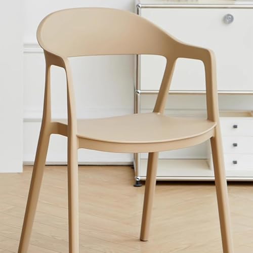 Stackable Dining Chair Plastic Dining Chairs Set of 2 with Hollow Back Dining Chairs Set Modern Save Space Kitchen Chairs - color: Green