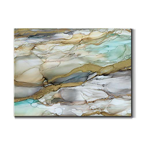 Renditions Gallery Canvas Wall Art Modern Paintings & Prints Decorations Colorful Glass Marble Rustic Rocky Abstract Wall Hanging Artwork for Bedroom Dining Room Office Kitchen - 8"x12" LT10 - color: Marbled Glass (2), size: 12"L x 8"W