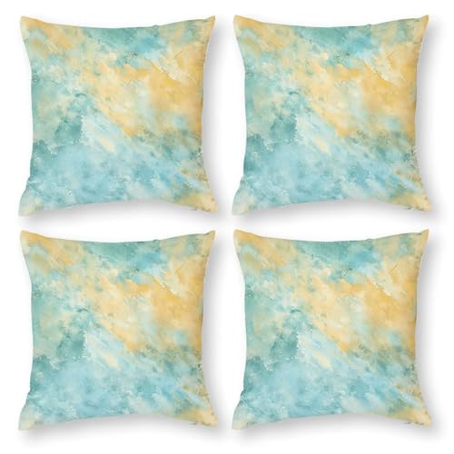 Throw Pillow Cover Set of 4 Double Sided Throw Pillow Cases Beautiful Sand Texture Throw Pillow Covers Square Couch Cushion Case Plush Cushion Covers for Living Room - size: 12" x 12" (Pack of 1)