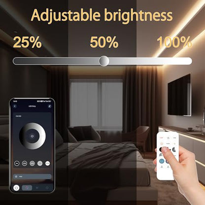 AXMOTUT 65.6ft COB LED Strip Light Warm White, High Bright LED Strips with 320LEDs, RF Remote and UL Power Supply, 2700K Dimmable LED Lights for Bedroom,Kitchen, DIY Home Decoration, 2 Rolls of 32.8ft - size: 2700K/65.6ft